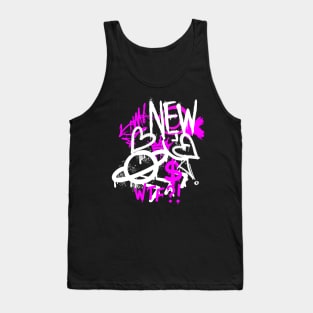 Graffiti Character on the wall Active Tank Top